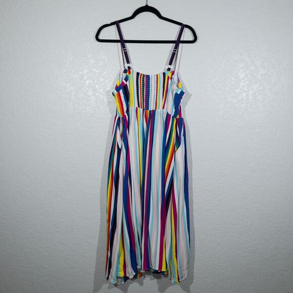 Torrid Rainbow Always Proud Sweetheart Neckline Dress Size 00 - Picture 9 of 11